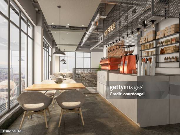 coffee shop interior - star style lounge imagens e fotografias de stock