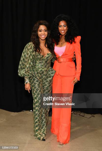 Designer Ese Azenabor and ESSENCE Chief Content and Creative Officer Moana Luu attend ESSENCE Fashion House Presented By Target at Union West Events...