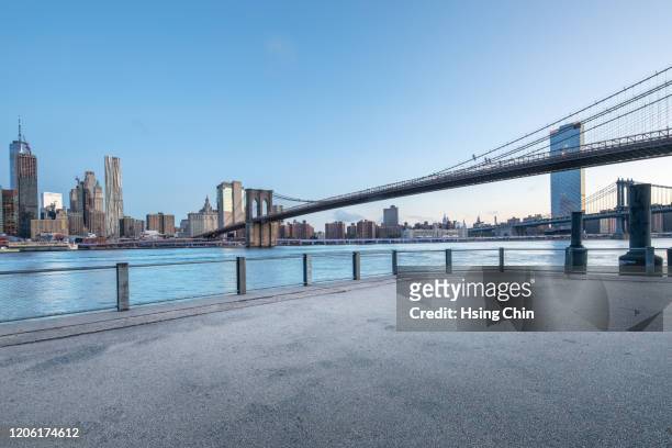 new york cityscape - promenade stock pictures, royalty-free photos & images