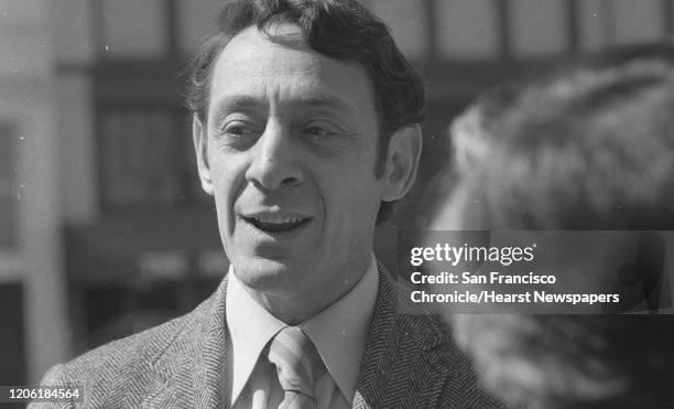 American politician and Gay rights activist Harvey Milk during his campaign for the California State Assembly, 11th March 1976.