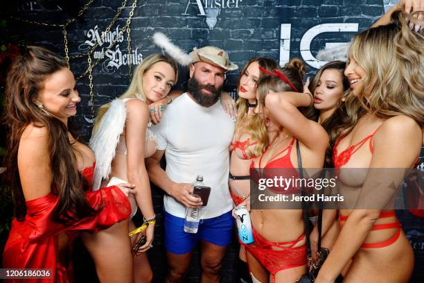 Dan Bilzerian attends Ignite International Brands, Ltd. Introduces Ignite Vodka With it's Annual Valentine's Party on February 13, 2020 in Belair,...