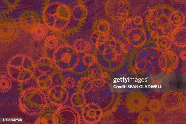 abstract cogs - cogs background stock pictures, royalty-free photos & images