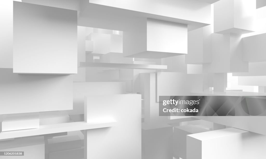 Abstract cubes background