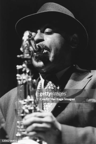 Archie Shepp, Queen Elizabeth Hall, London, 1996. Artist Brian Foskett.