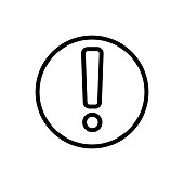 Notice event icon vector. Isolated contour symbol illustration