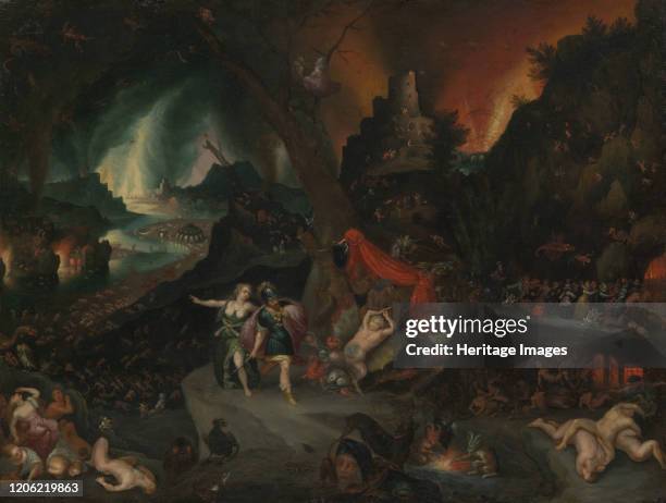 Aeneas and the Sibyl in the Underworld, 1630s. Artist Jan Brueghel the younger.