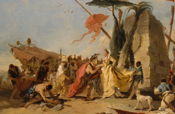 The Meeting of Antony and Cleopatra, circa 1745-47. Artist Giovanni Battista Tiepolo.