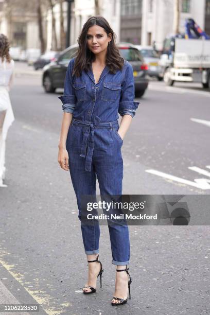 Lilah Parsons attends No | Off at BFC Show Space during LFW February 2020 on February 14, 2020 in London, England.