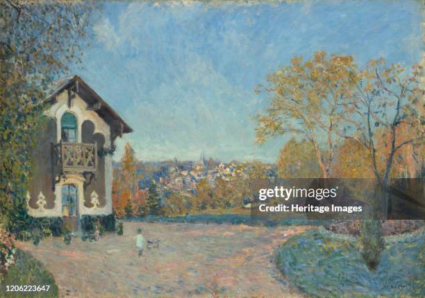 View of Marly-le-Roi from Coeur-Volant, 1876. Artist Alfred Sisley.