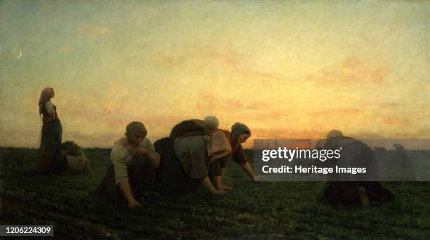 The Weeders, 1868. Artist Jules Breton.