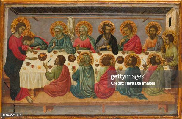 The Last Supper, circa 1325-30. Artist Ugolino da Siena.