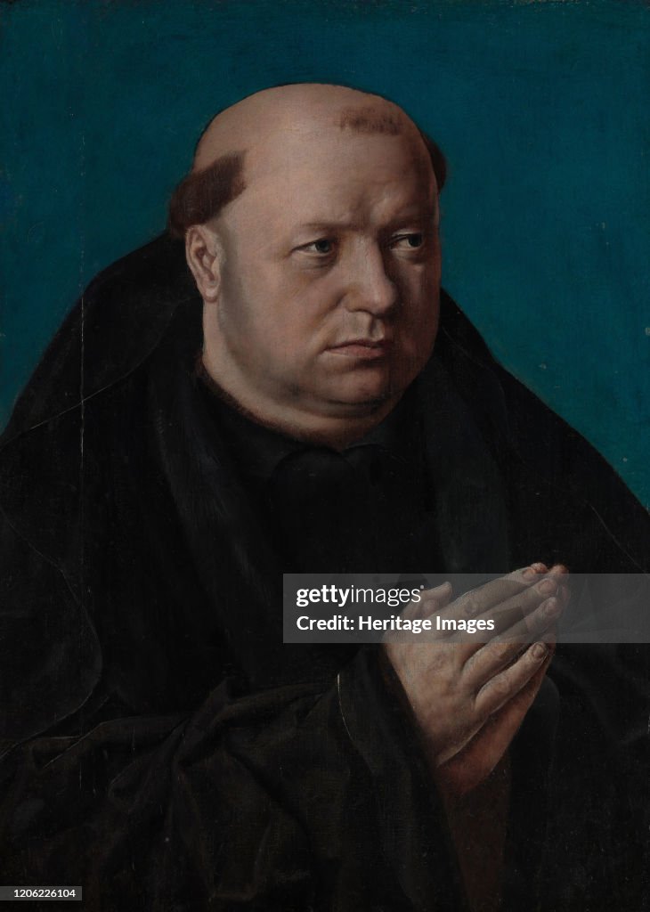 Portrait Of A Monk In Prayer. Creator: French Painter (Ca. 1500).