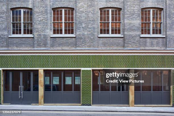 Exterior facade. 21 Soho Square, London, United Kingdom. Architect: Buckley Gray Yeoman, 2018.