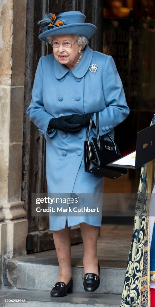 Queen Elizabeth II attends the Commonwealth Day Service 2020 at... News ...