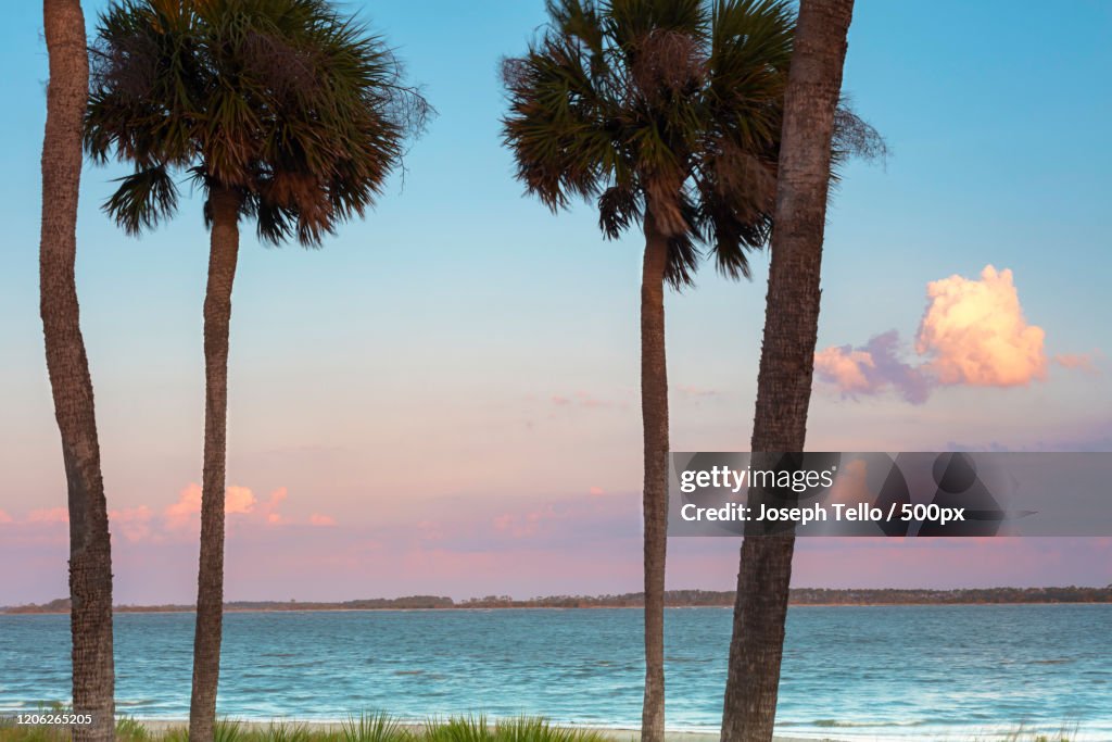 Dawn over ocean