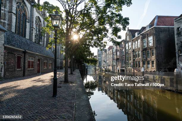 city view, dordrecht, south holland, netherlands - dordrecht stockfoto's en -beelden