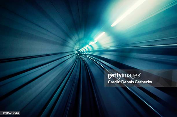 subway tunnel - fußgängertunnel stock-fotos und bilder