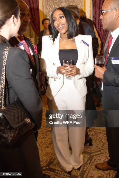 Alexandra Burke attends the Commonwealth Day reception 2020 on March 9, 2020 in London, England.