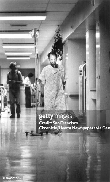 Deotis McMather, AIDS patient at San Francisco General Hospital. Publishing in This World, 1/15/84. Photo By Steve Ringman