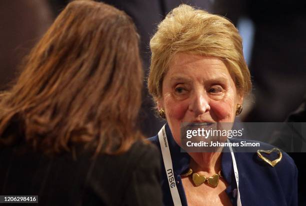 Former secretary of the state of the US Madeleine K. Albright attends the 2020 Munich Security Conference on February 14, 2020 in Munich, Germany....