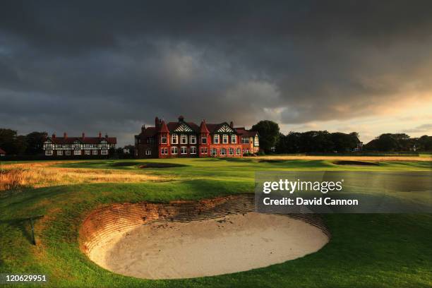 The 410 yards par 4, 18th hole at Royal Lytham and St Annes Golf Club the venue for the 2012 Open Championship on July 25, 2011 in Lytham St Annes,...