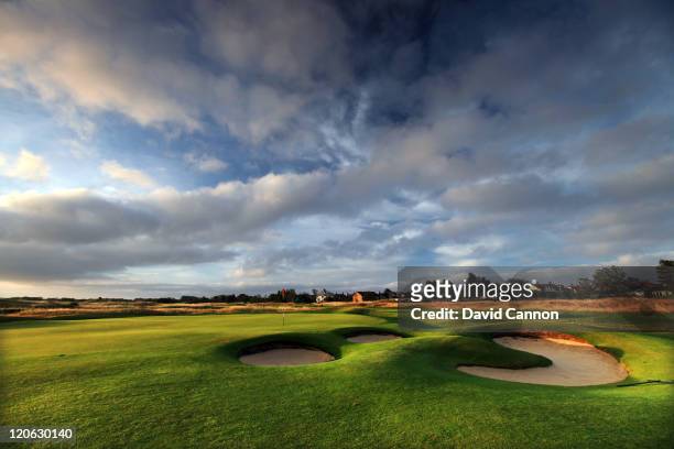 The approach to the 467 yards par 4, 17th hole at Royal Lytham and St Annes Golf Club the venue for the 2012 Open Championship on July 25, 2011 in...