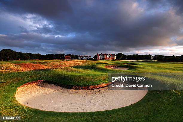 The 410 yards par 4, 18th hole at Royal Lytham and St Annes Golf Club the venue for the 2012 Open Championship on July 25, 2011 in Lytham St Annes,...