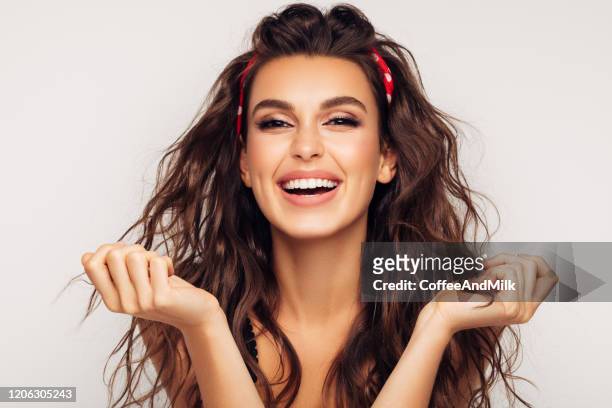 happy girl - beautiful people stock pictures, royalty-free photos & images