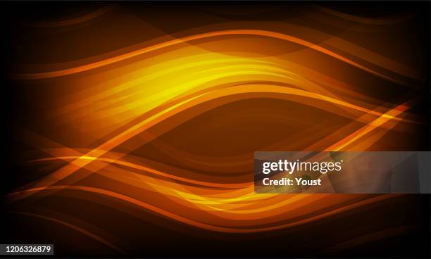 abstrakte glühende wellen - funkwelle stock-grafiken, -clipart, -cartoons und -symbole