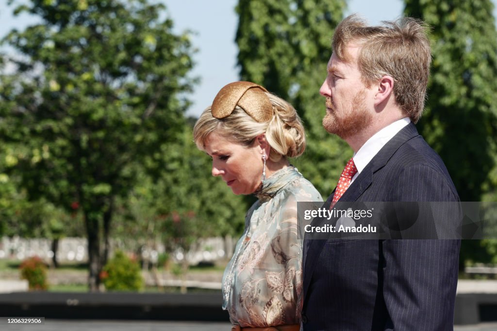 Netherland King and Queen visit National Heroes Cemetery in Indonesia