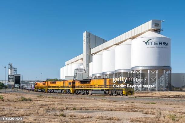 Loading Salt Train 229 Train Grain Terminal Stock Photos, High-Res Pictures, and Images ...
