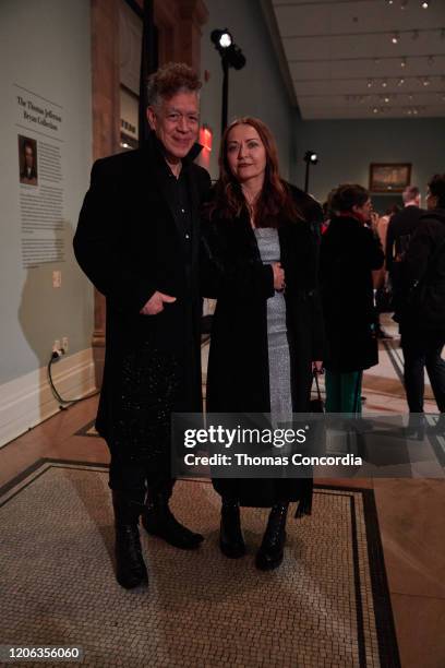 Andres Serrano and Irina Movmyga attend the Exclusive Preview & VIP Reception for The Alexander McQueen Archives Of Ruti Danan at New-York Historical...