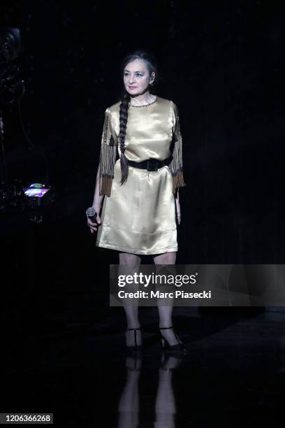 Catherine Ringer performs during the 35th 'Les Victoires De La Musique' Show At La Seine Musicale on February 14, 2020 in Boulogne-Billancourt,...