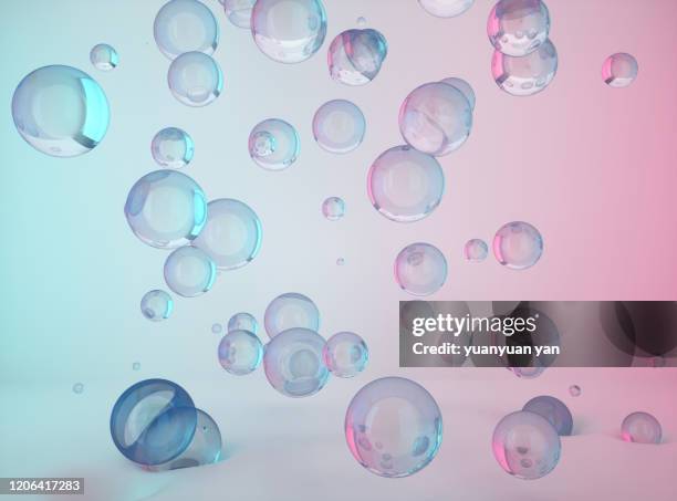 3d rendering bubble abstract background - bubbles background fotografías e imágenes de stock