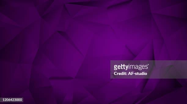 stockillustraties, clipart, cartoons en iconen met abstracte driehoekige achtergrond - purple background