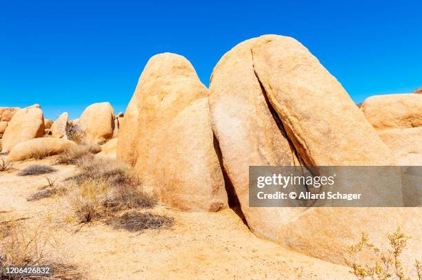 vagina shaped rock in joshua tree national park usa - californië 個照片及圖片檔