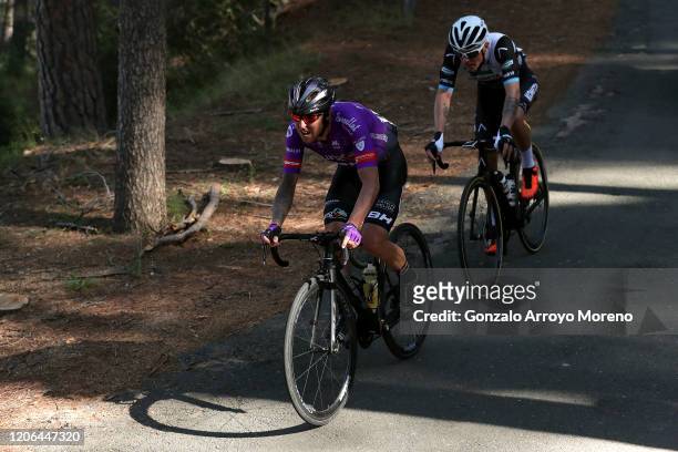 Angel Madrazo of Spain and Team Burgos - BH / Riccardo Verza of Italy and Team Kometa-Xstra / Alto Espuña / Forest / Shadow / during the 40th Vuelta...