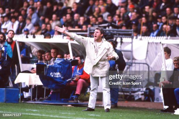 Luis FERNANDEZ head coach of PSG during the Final French Cup match between Paris Saint Germain and RC Strasbourg at Parc des Princes, Paris, France...