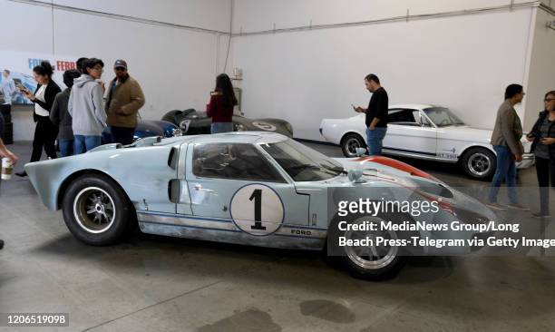 Car from the film Ford Vs. Ferarri on display at Carroll Shelby Enterprises"u2019 So Cal facility, in honor of the film's home video release, in...