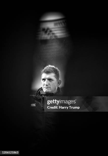 Stuart Hooper, Director of Rugby of Bath Rugby looks on during the Gallagher Premiership Rugby match between Worcester Warriors and Bath Rugby at...