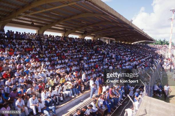 Illustration Fans during the Champions Trophy final match between Paris Saint Germain and Bordeaux at Stade des Abymes, in Guadeloupe on January 23rd...