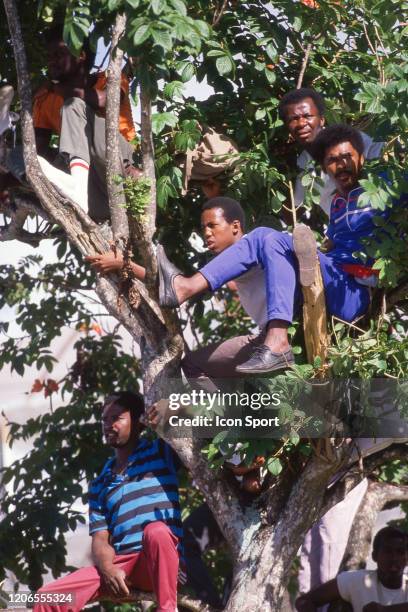 Illustration Fans during the Champions Trophy final match between Paris Saint Germain and Bordeaux at Stade des Abymes, in Guadeloupe on January 23rd...