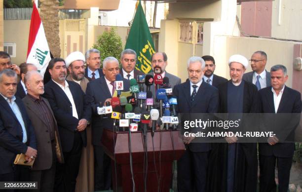 Iraqi Oil Minister Hussein AL-Shahristani , Nassar al-Rubaie from the radical Sadrist movement, Shiekh Abdul Halim al-Zuheiri , Minister of Education...