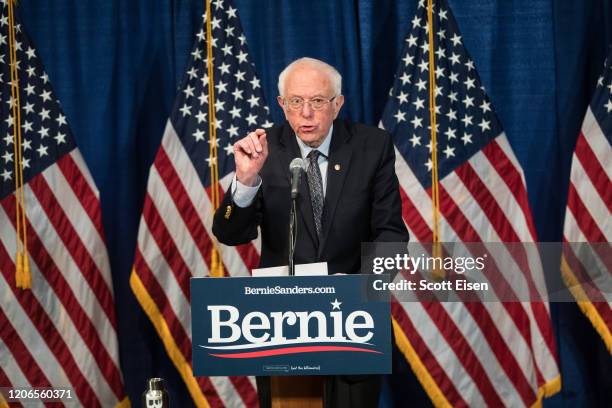 Sen. Sanders Democratic presidential candidate Sen. Bernie Sanders delivers a ...