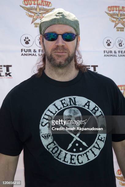 Tyler Mane attends the 1st Annual "Cuts 4 Critters" Celebrity Green Carpet & Pet Adoption on August 7, 2011 in Tarzana, California.
