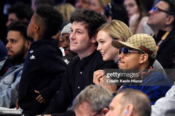 Joshua Kushner and Karlie Kloss attend 2020 State Farm All-Star Saturday Night at United Center on February 15, 2020 in Chicago, Illinois.