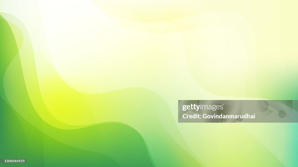 Semplice sfondo astratto di colore verde e giallo