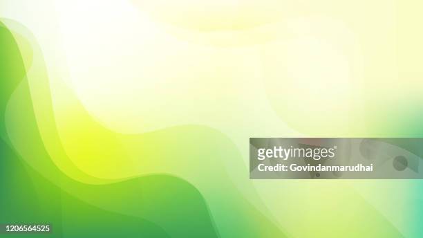 simple abstract green and yellow color background - bright background stock illustrations