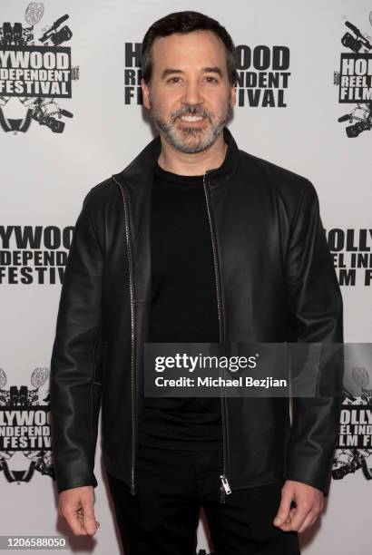 Dr. Jason Champagne arrives at "A Dark Foe" Film Premiere on February 15, 2020 in Los Angeles, California.