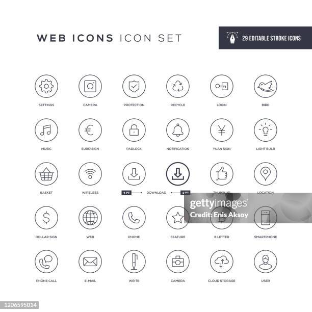 illustrations, cliparts, dessins animés et icônes de icônes de base de la ligne de course modifiable d’interface - dollar sign